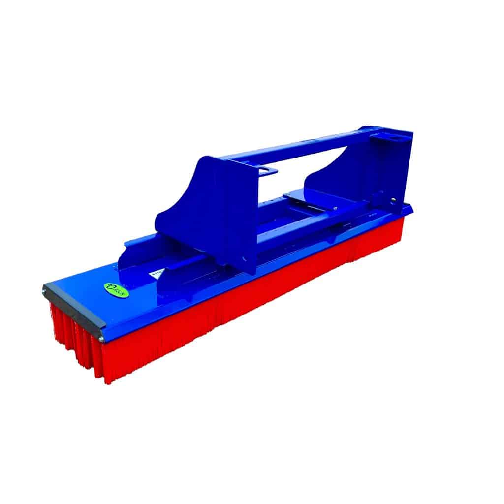 Excavator / Forklift Sweeping Brush Attachment With Pin and Cone Head